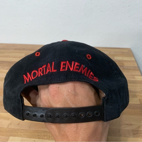 Vintage MGM Boxing Riddick Bowe vs Jorge Luis Gonzalez Snap Back Hat Adult - Picture 6 of 8